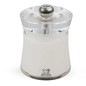 Peugeot Bali Salzmühle Z 8 cm Acryl weiss, Moulin à poivre + moulin à ... pas cher