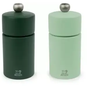 Duo moulins à poivre et sel PEUGEOT Duo Cosy vert mousse - menthe 12cm pas cher