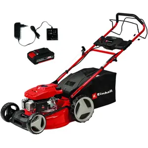 Einhell Tondeuse à gazon thermique GC-PM 46 SM HW-E Li + 1x batterie 1,5 Ah PXC pas cher