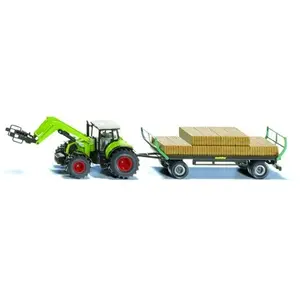 SIKU Tracteur chargeur frontal, Dolly + benne basculante