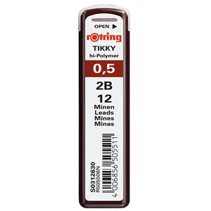 Recharge de mines - ROTRING - Tikky - 0,5mm - 2B - Étui de 12 mines pas cher