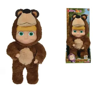 Smoby Poupée Masha - SIMBA - Déguisement Michka - 23cm - Corps souple pas cher