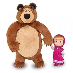 Simba Masha Poupée 12 Cm. Avec Ours En Peluche Simba 9301072 pas cher