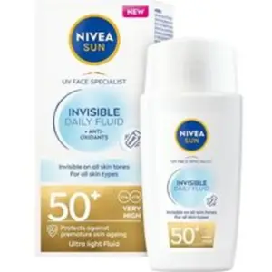 NIVEA, Crème solaire, Skin cream Specialist Invisible Daily Fluid SPF 50+ 40 ml (Crème solaire visage, SPF 50+, 40 ml) pas cher