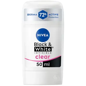 Nivea Black & White Invisible desodorante stick 50 ml pas cher