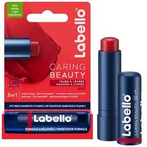 Labello Lippenbalsem Caring Beauty Red 5.5 ml pas cher