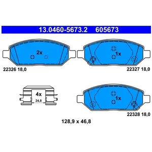 Remblokkenset schijfrem 13046056732 ATE pas cher