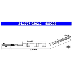 Handremkabel 24372702022 ATE pas cher
