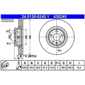Ate Remschijf 24013002451 ATE pas cher
