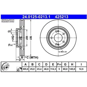 Ate Remschijf Hyundai / Kia 24012502131 ATE pas cher