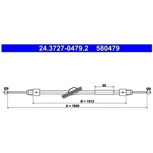ATE Handremkabel pas cher