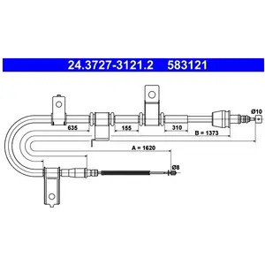 ATE Handremkabel pas cher