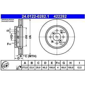 Remschijf 24012202821 ATE pas cher