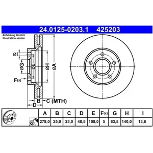 Remschijf 24012502031 ATE pas cher