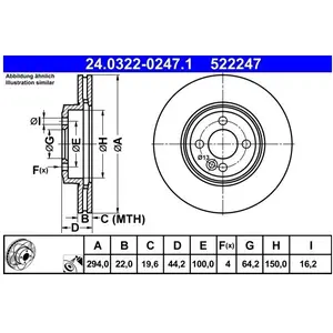 ATE Powerdisc Remschijf pas cher