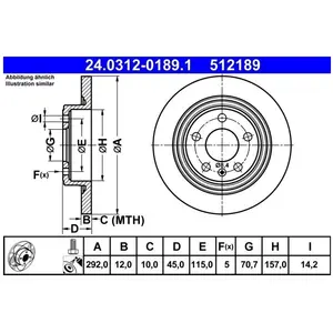 ATE Powerdisc Remschijf pas cher