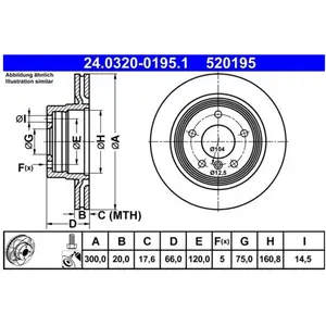 Powerdisc Remschijf 24032001951 ATE pas cher