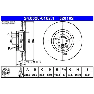 ATE Powerdisc Remschijf pas cher
