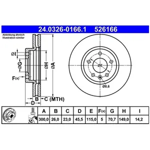 ATE Powerdisc Remschijf pas cher