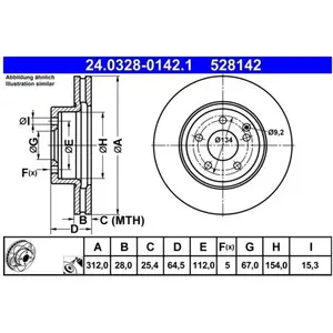 Powerdisc Remschijf 24032801421 ATE pas cher