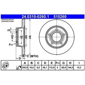 ATE Powerdisc Remschijf pas cher
