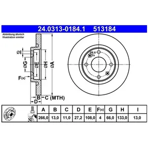 ATE Powerdisc Remschijf pas cher