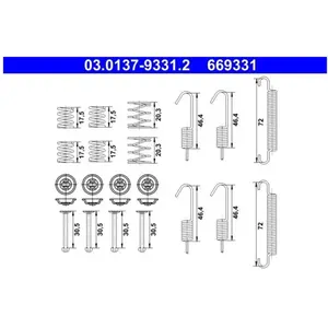 Comparateur de prix : Toebehoren parkeerremschoen 03013793312 ATE