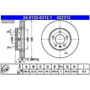 Remschijf 24012203121 ATE pas cher