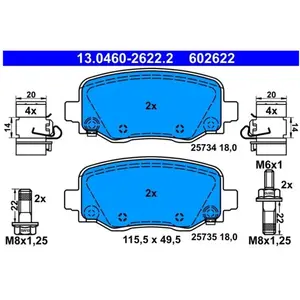 Comparateur de prix : Remblokkenset schijfrem 13046026222 ATE