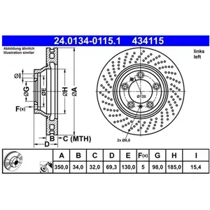 Remschijf 24013401151 ATE pas cher