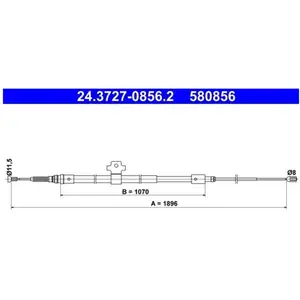 Comparateur de prix : Trekkabel parkeerrem 24372708562 ATE