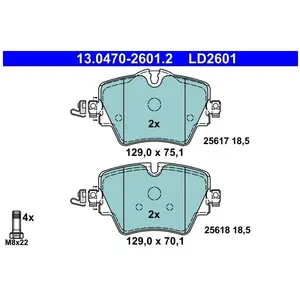 Comparateur de prix : Remblokkenset schijfrem ATE Ceramic