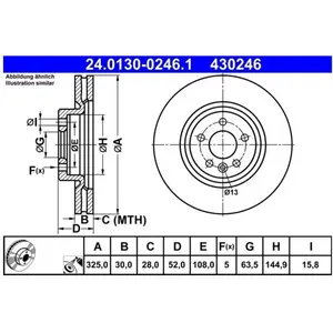 Remschijf 24013002461 ATE pas cher
