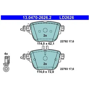 Comparateur de prix : Remblokkenset schijfrem 13047026262 ATE