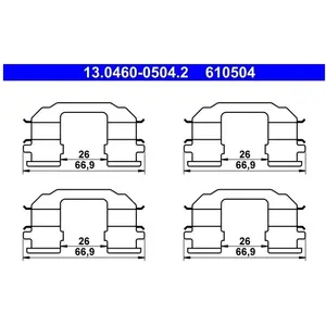 ATE Accessoireset schijfremblok pas cher