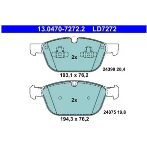 Comparateur de prix : Remblokkenset schijfrem 13047072722 ATE