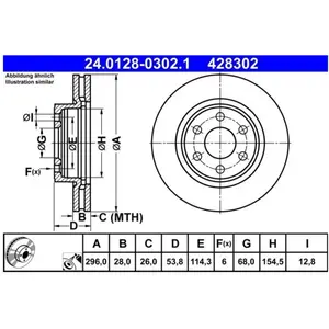 ATE Disques de frein pour NISSAN: NP300 & RENAULT: Alaskan (Ref: 24.01...Vendu paroscaro