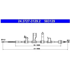 Comparateur de prix : ATE Trekkabel parkeerrem