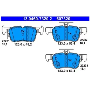 ATE Remblokkenset schijfrem pas cher