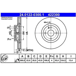 Remschijf 24012203001 ATE pas cher