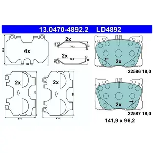 Comparateur de prix : ATE Remblokkenset schijfrem