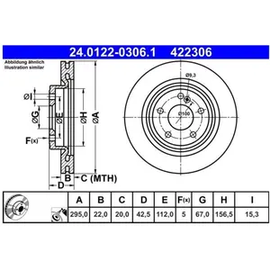 Remschijf 24012203061 ATE pas cher