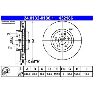 ATE Disques de frein pour MERCEDES-BENZ: MARCO POLO, Classe V, Vito (R... pas cher