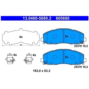Comparateur de prix : ATE Remblokkenset schijfrem