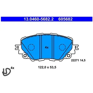 Comparateur de prix : ATE Remblokkenset schijfrem