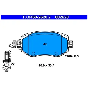 ATE Remblokkenset schijfrem pas cher