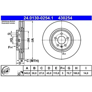 Remschijf 24013002541 ATE pas cher