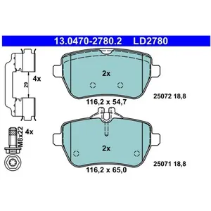 Comparateur de prix : Remblokkenset schijfrem 13047027802 ATE
