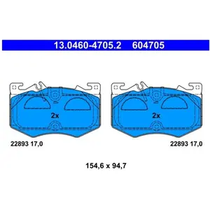 Comparateur de prix : Remblokkenset schijfrem 13046047052 ATE