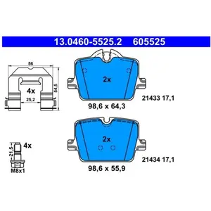 Comparateur de prix : Remblokkenset schijfrem 13046055252 ATE